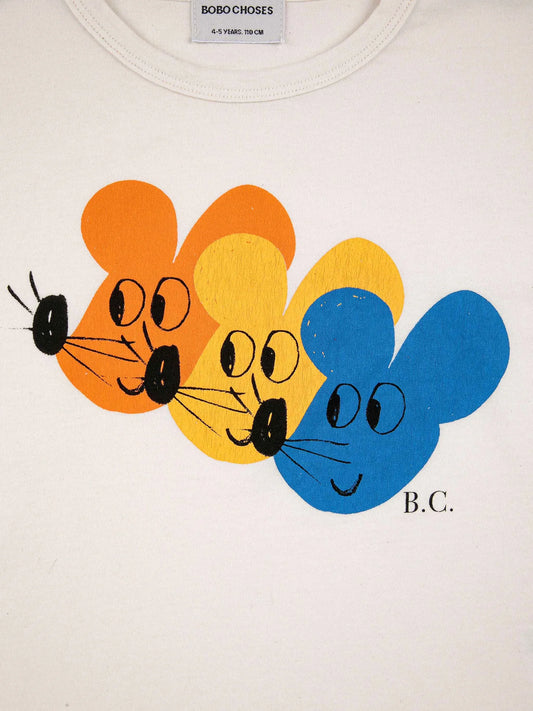 Multi Colour Mouse T-Shirt -Bobo Choses