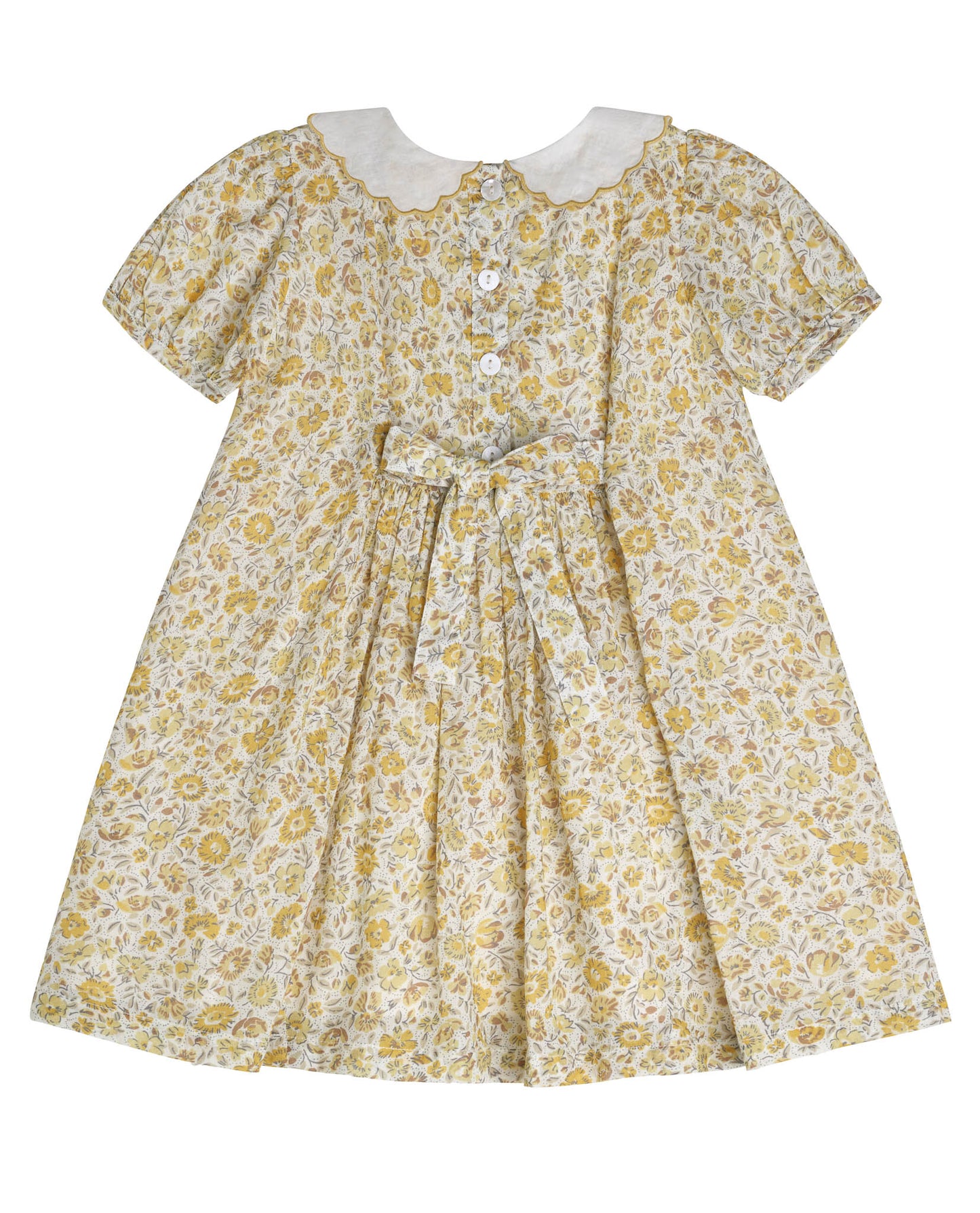 Ruby Dress  meadow floral in sherbert-Little Cotton Clothes