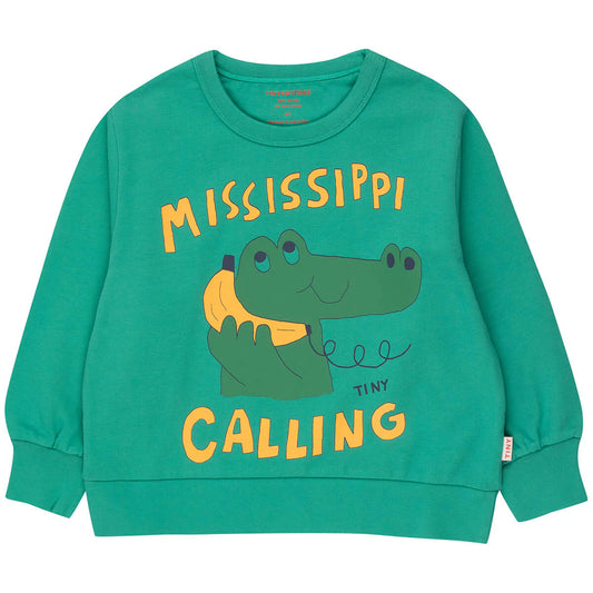 Mississippi Sweatshirt in Emerald- Tiny cottons