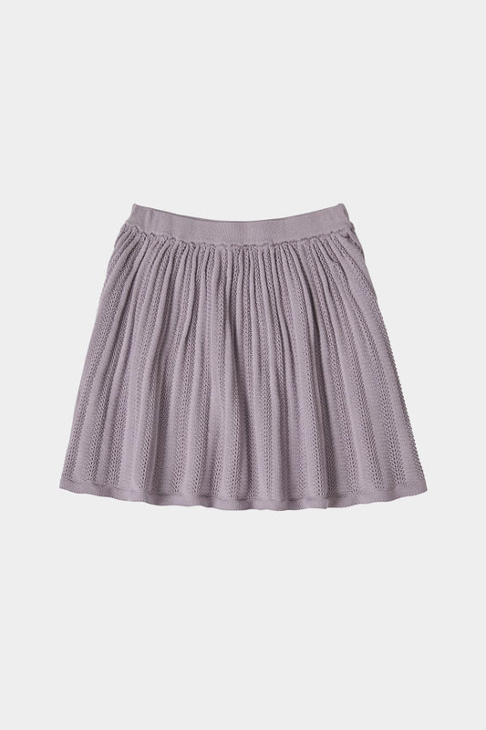 POINTELLE SKIRT, HEATHER