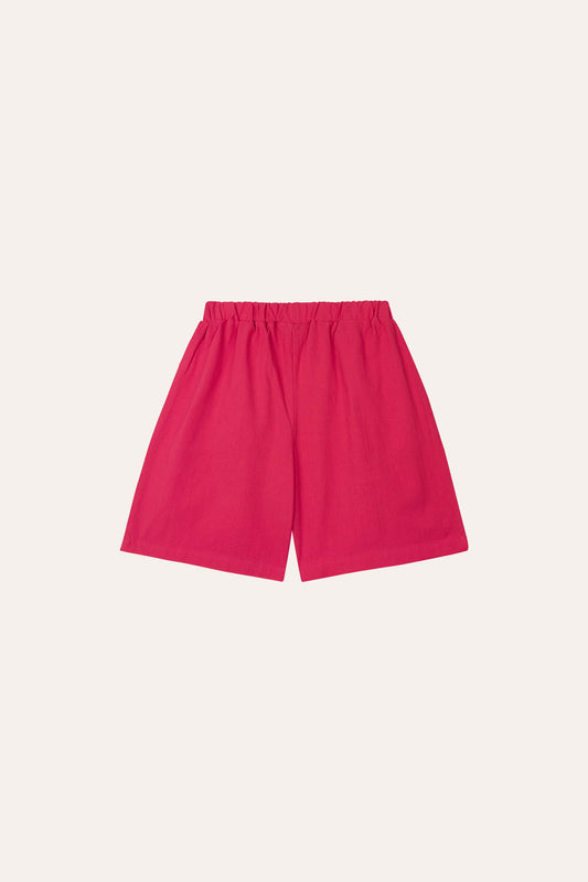 Orange Embroidery Shorts- The Campamento