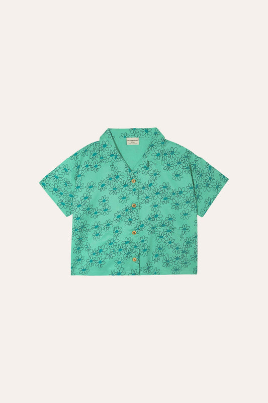 Green Daisies Shirt - The Campamento